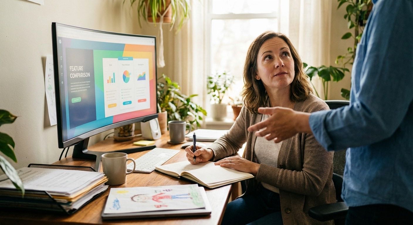 Comparison of YMCA childcare software features across three platforms