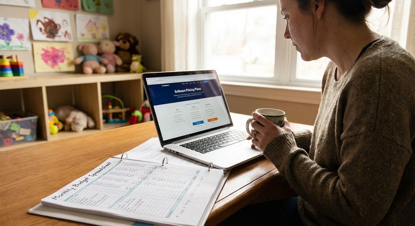 Pricing comparison chart showing transparent vs hidden pricing models for childcare software